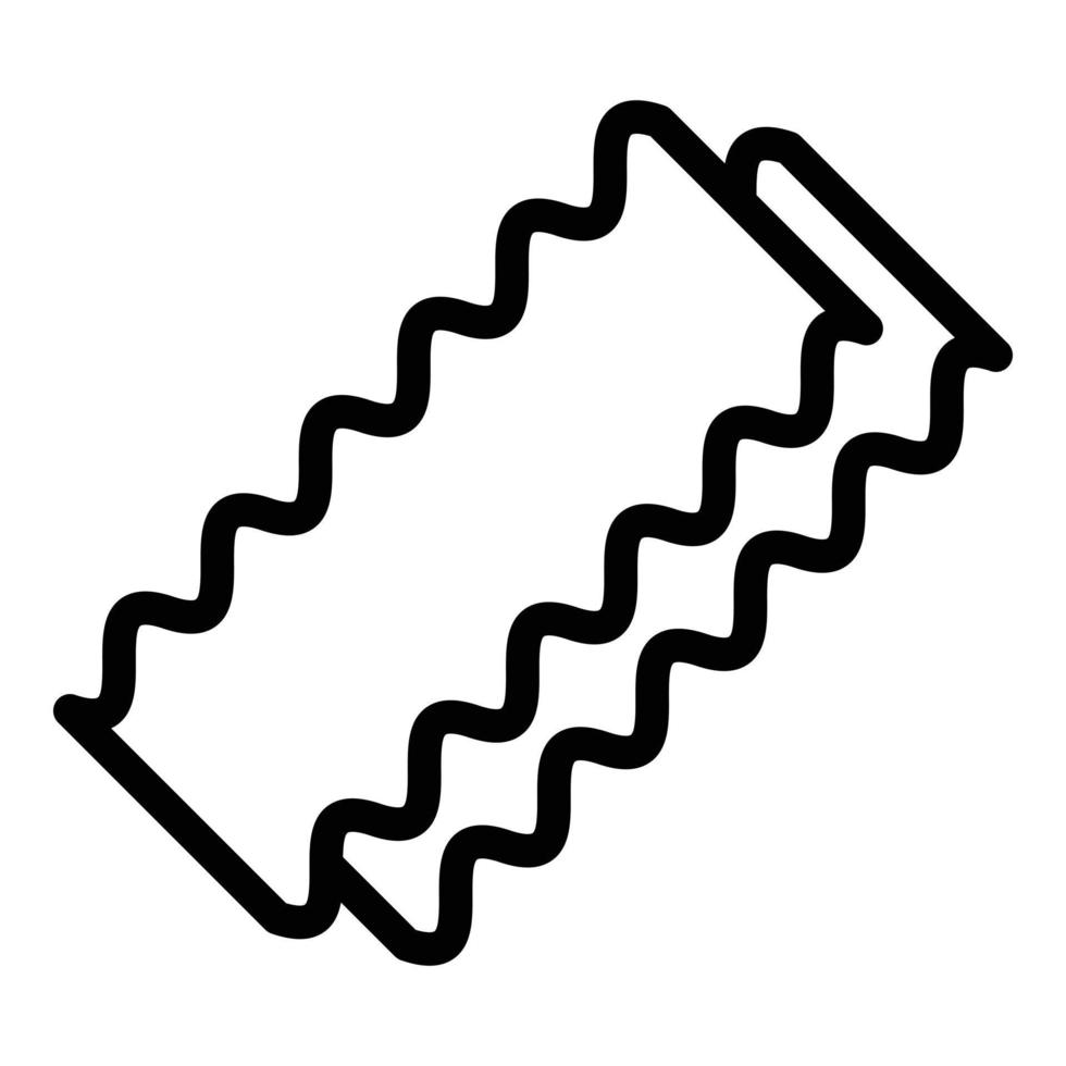 Lasagna cuisine icon outline vector. Food cheese vector