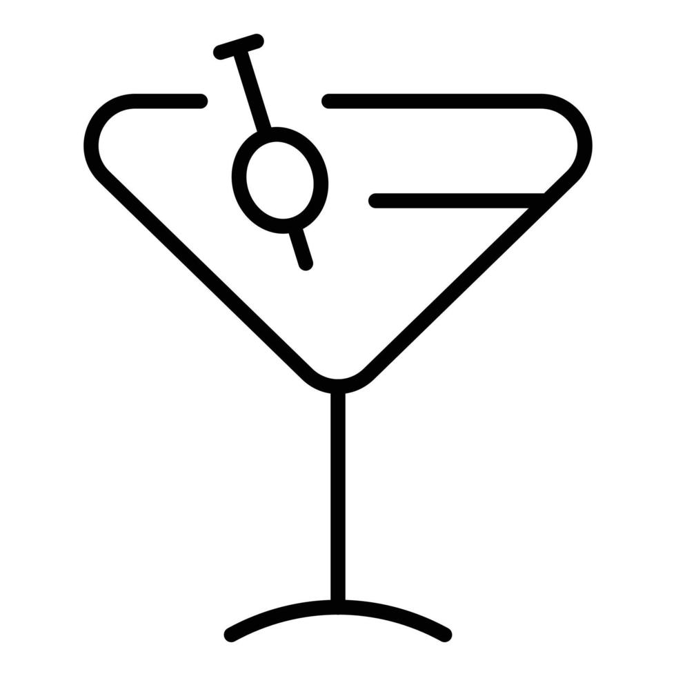 Venice cocktail icon outline vector. Carnival champagne vector