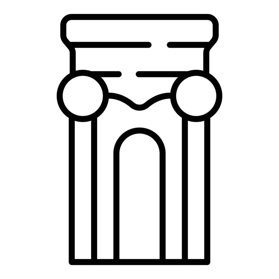 Venice arch icon outline vector. Italy architecture vector