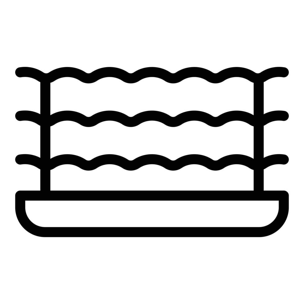 Lasagna food icon outline vector. Lasagne pasta vector