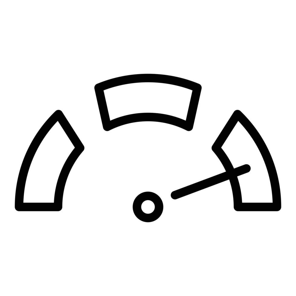 Dashboard icon outline vector. Kpi performance vector