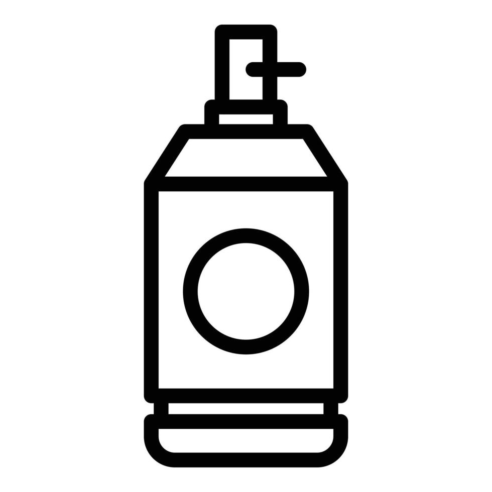 Spray bottle household icon, outline style vector