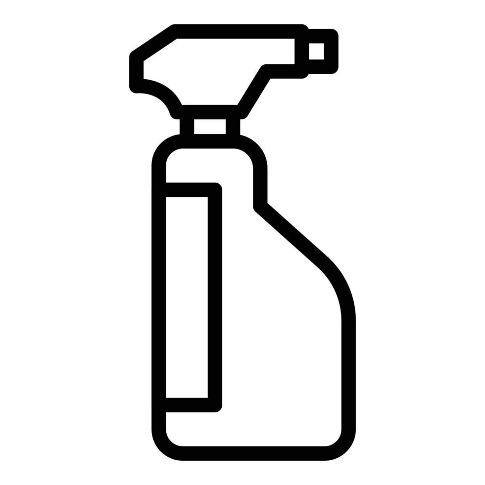 Window cleaner spray icon, outline style vector