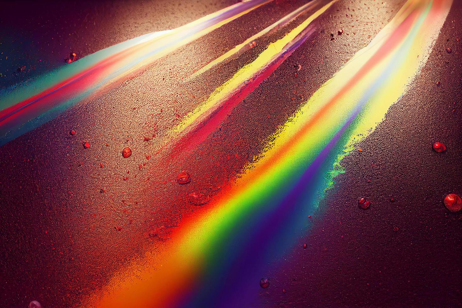 pour thick split colorful paint liquid,3d render photo