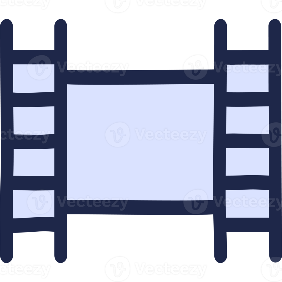icône de ligne de bande de film de film de cinéma png