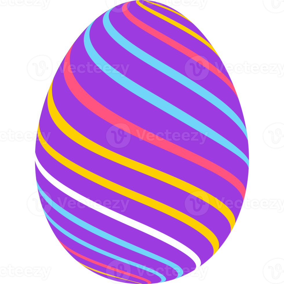 isolated easter egg flat style icon png