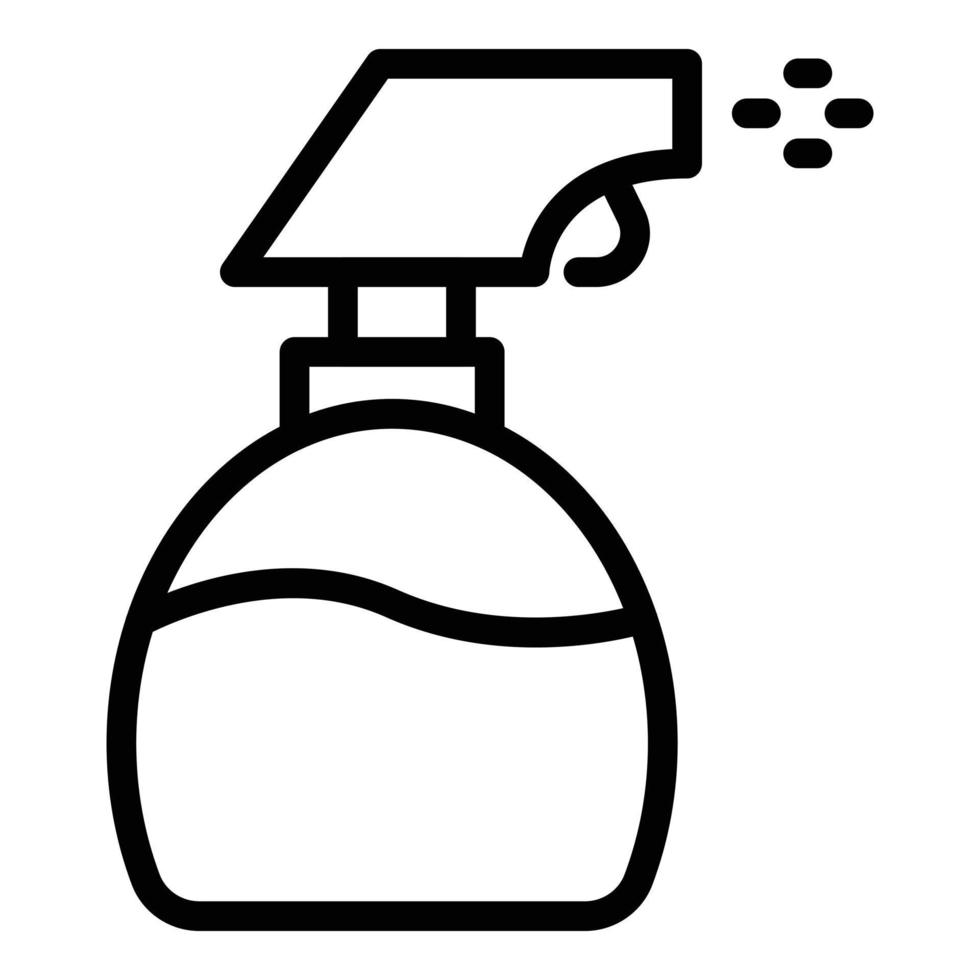 Spray bottle housework icon, outline style vector