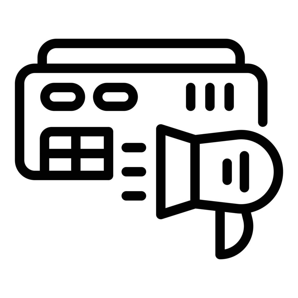 Repair air conditioner system icon, outline style vector