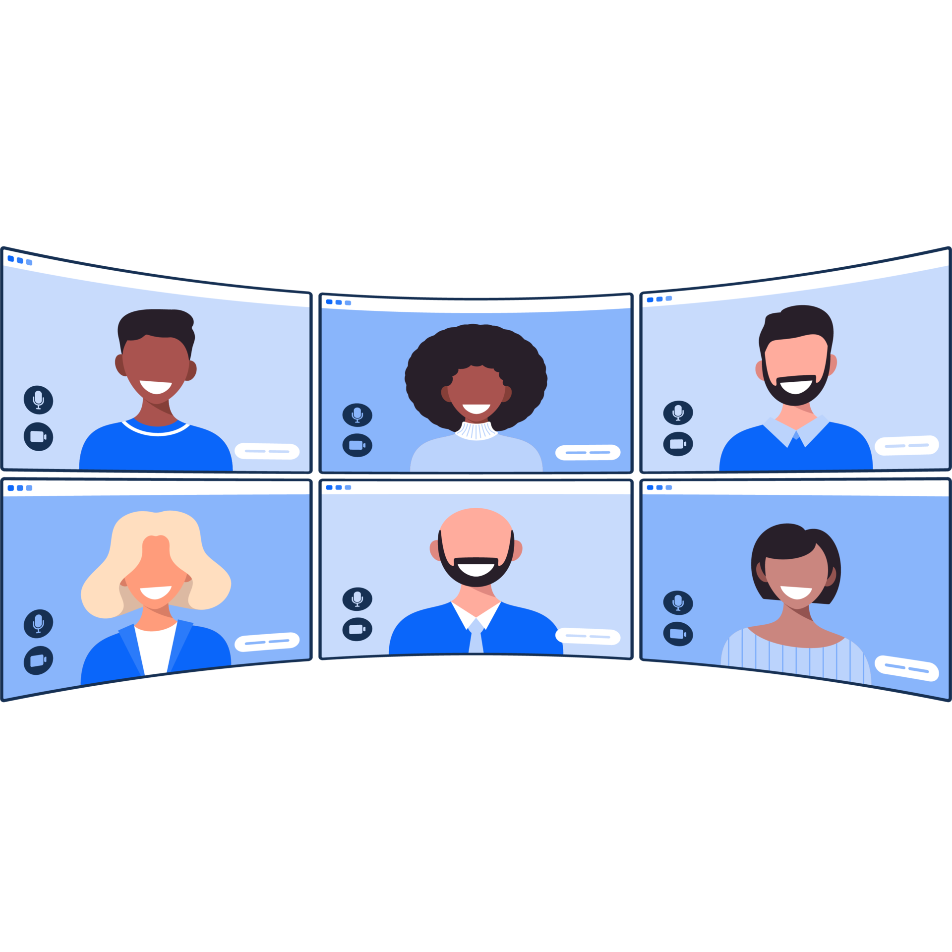 online video call browser frame character 15658232 PNG