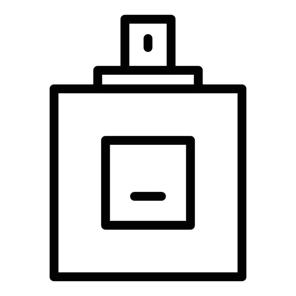 Spray bottle fragrance icon, outline style vector