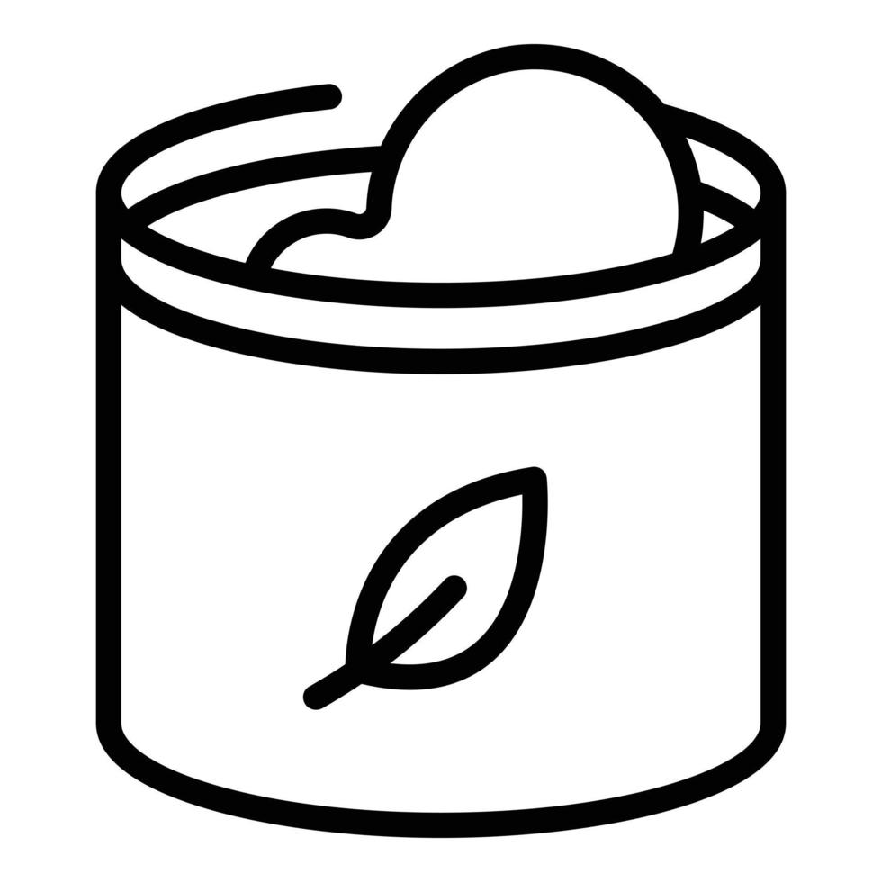 Take away eco food icon, outline style vector