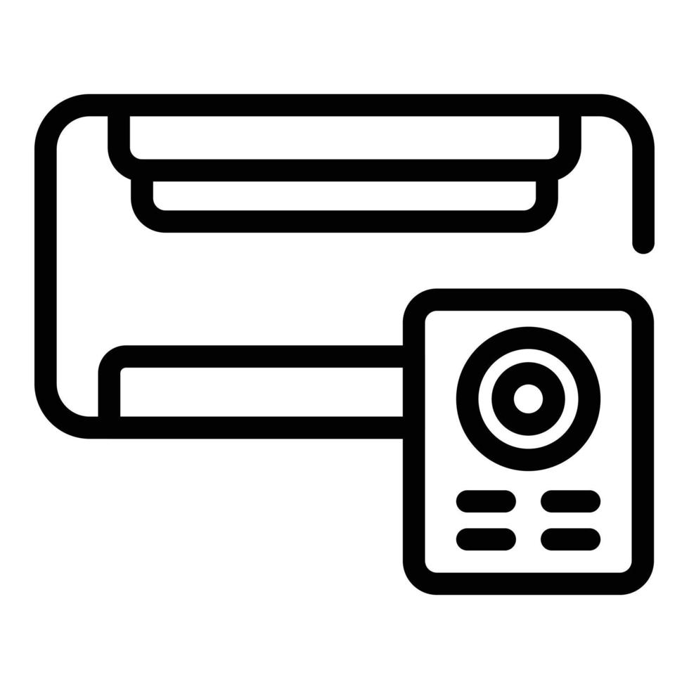 Repair air conditioner remote control icon, outline style vector