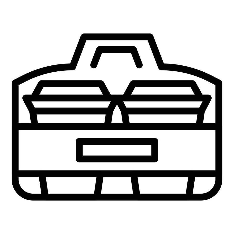 Take away paper cups icon, outline style vector