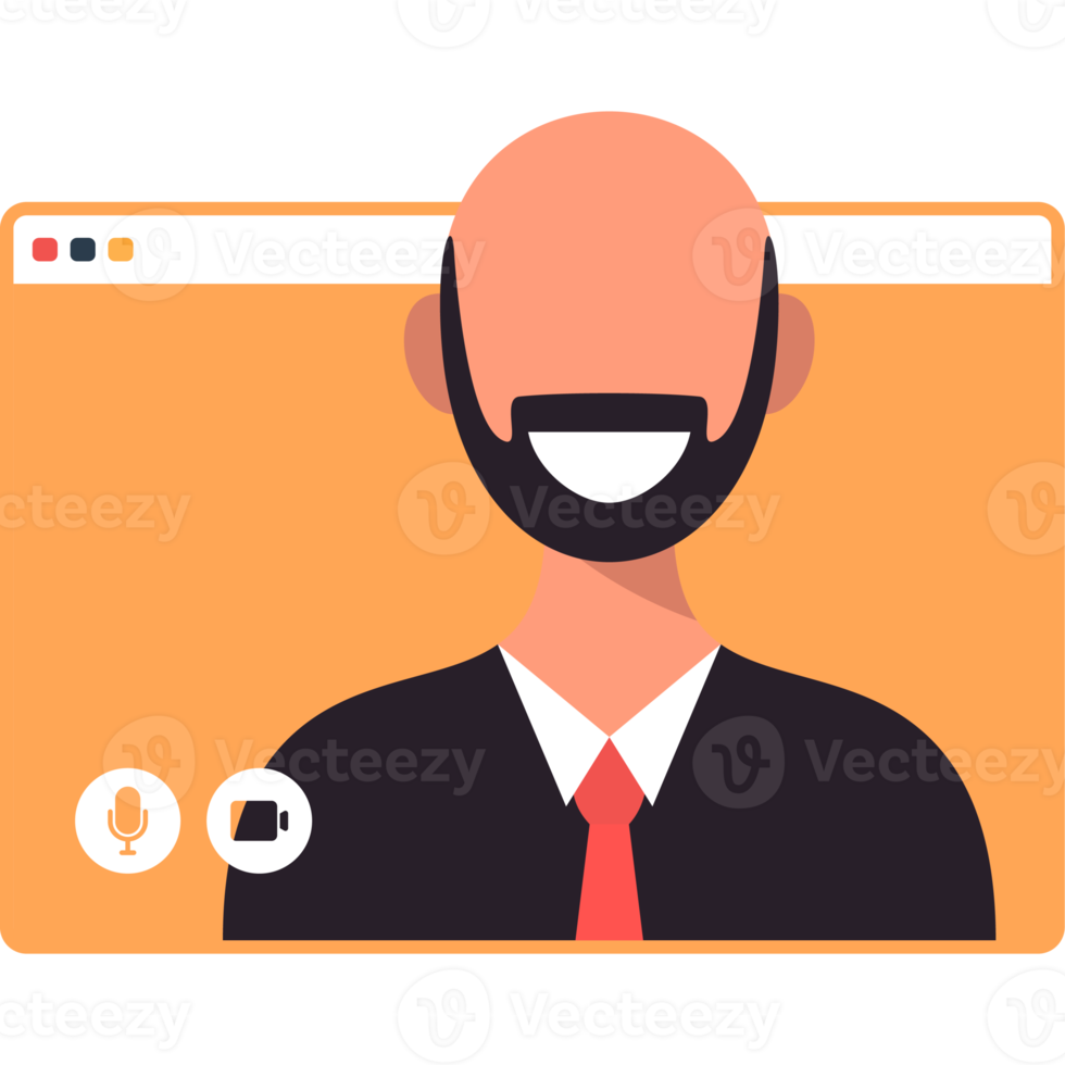 online chatting person character illustration png