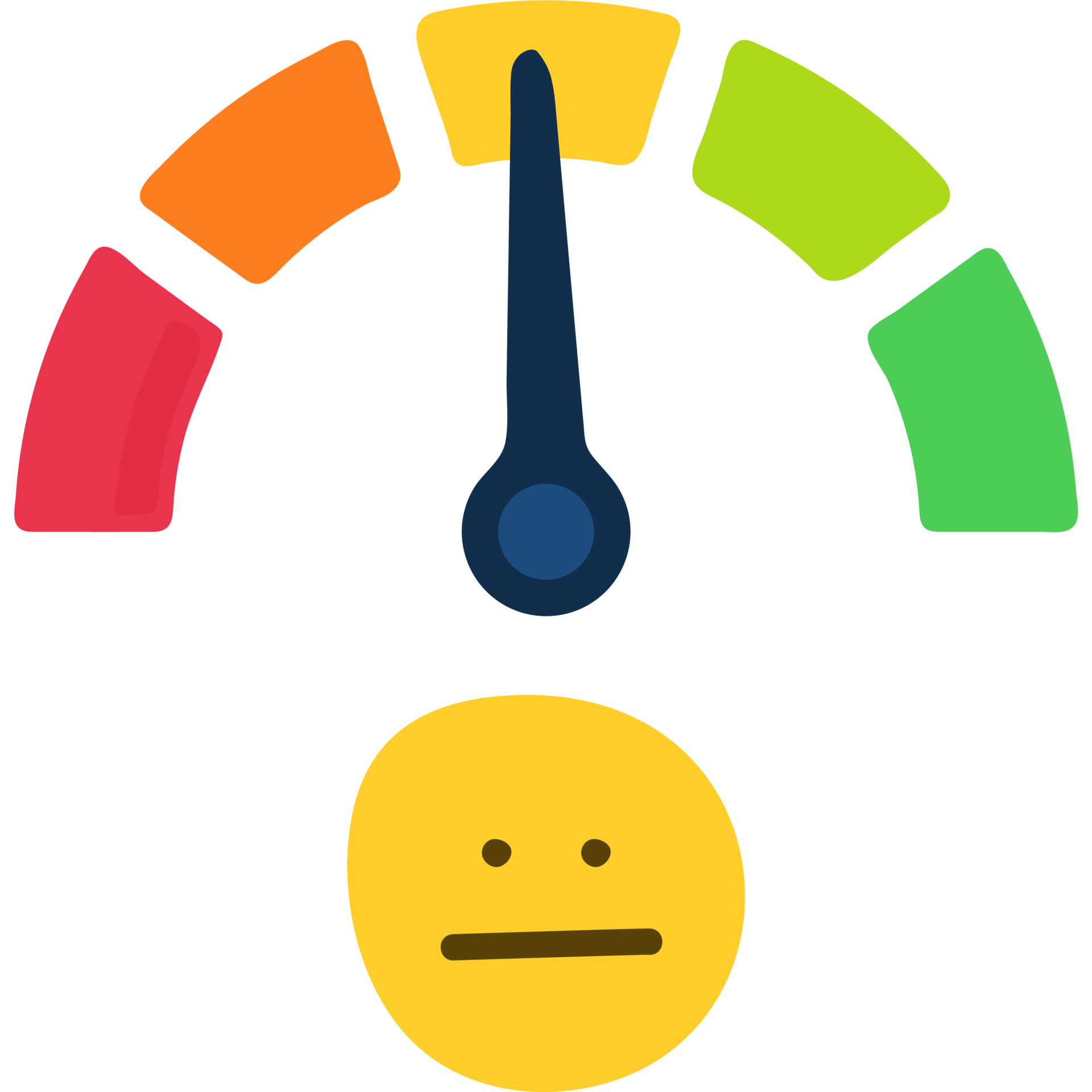 emotion face scale meter illustration. Mood indicator, customer