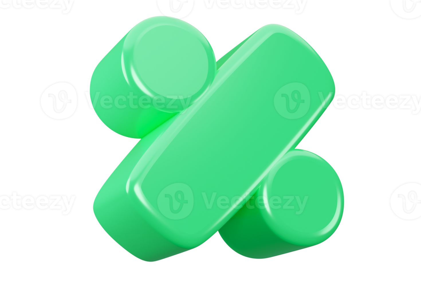 percent 3d render discount symbol png
