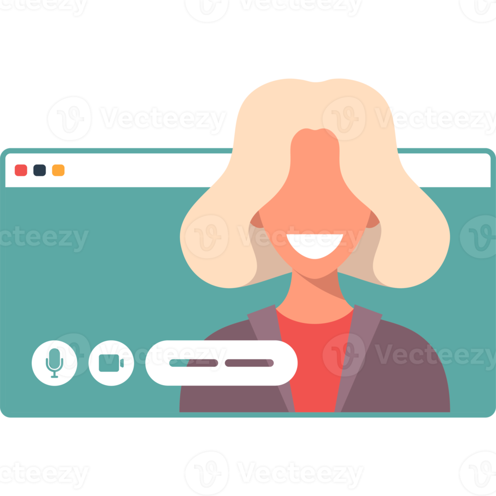 online chatting person character illustration png