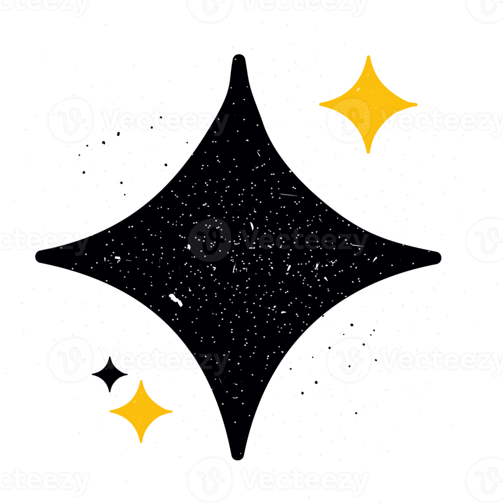 hand drawn star shape png