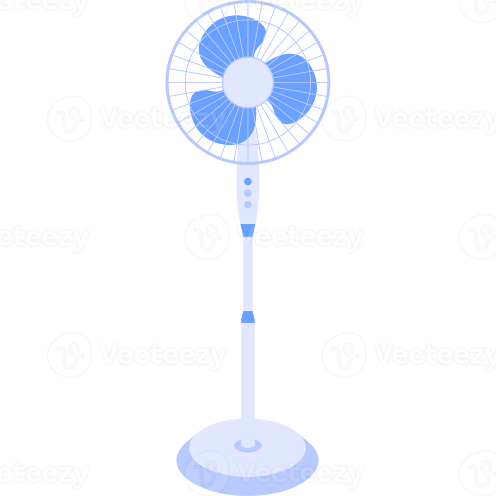 ventilator electric fan cartoon icon. household devices for air cooling and conditioning, climate control png