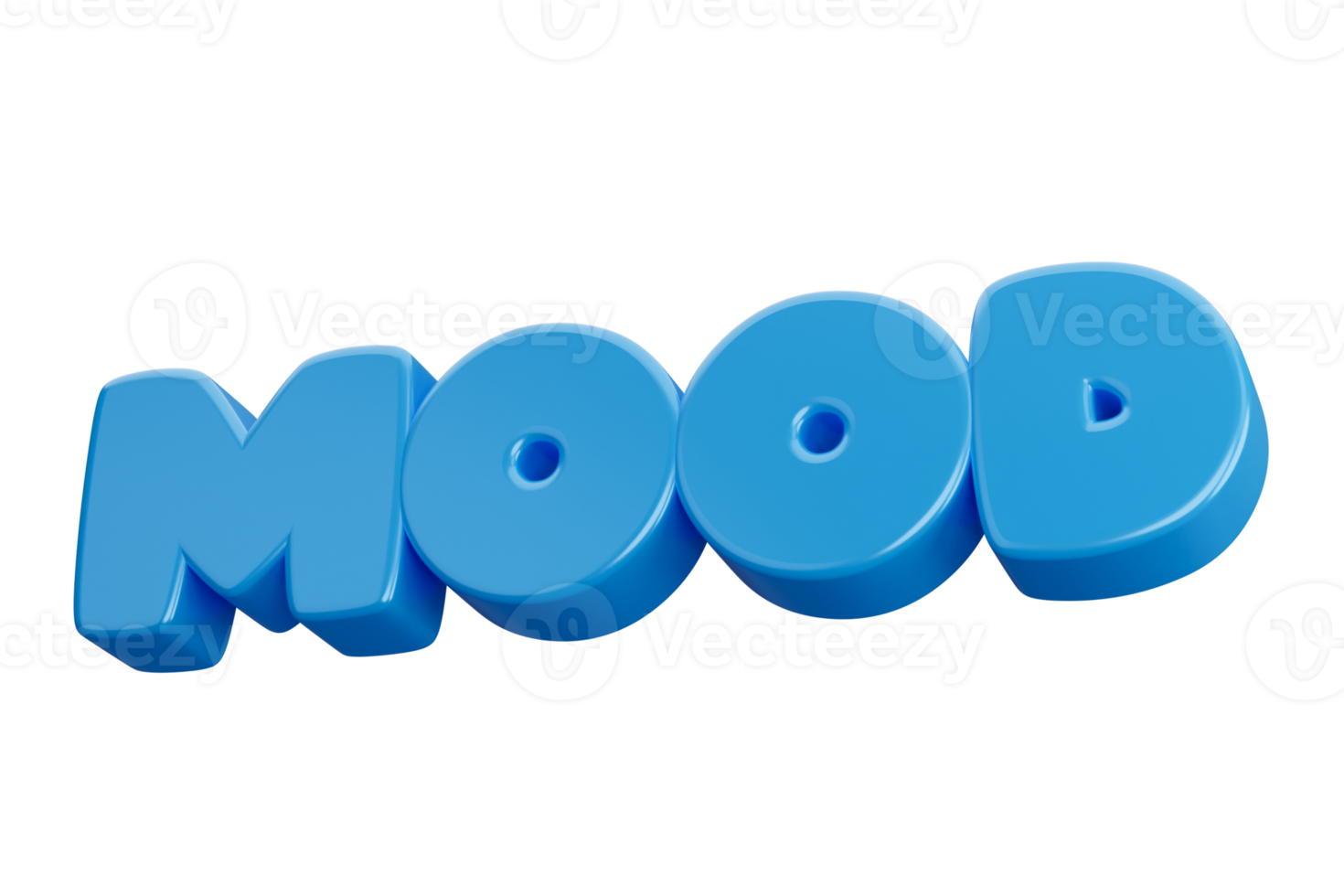 mood 3d render text phrase inscription png