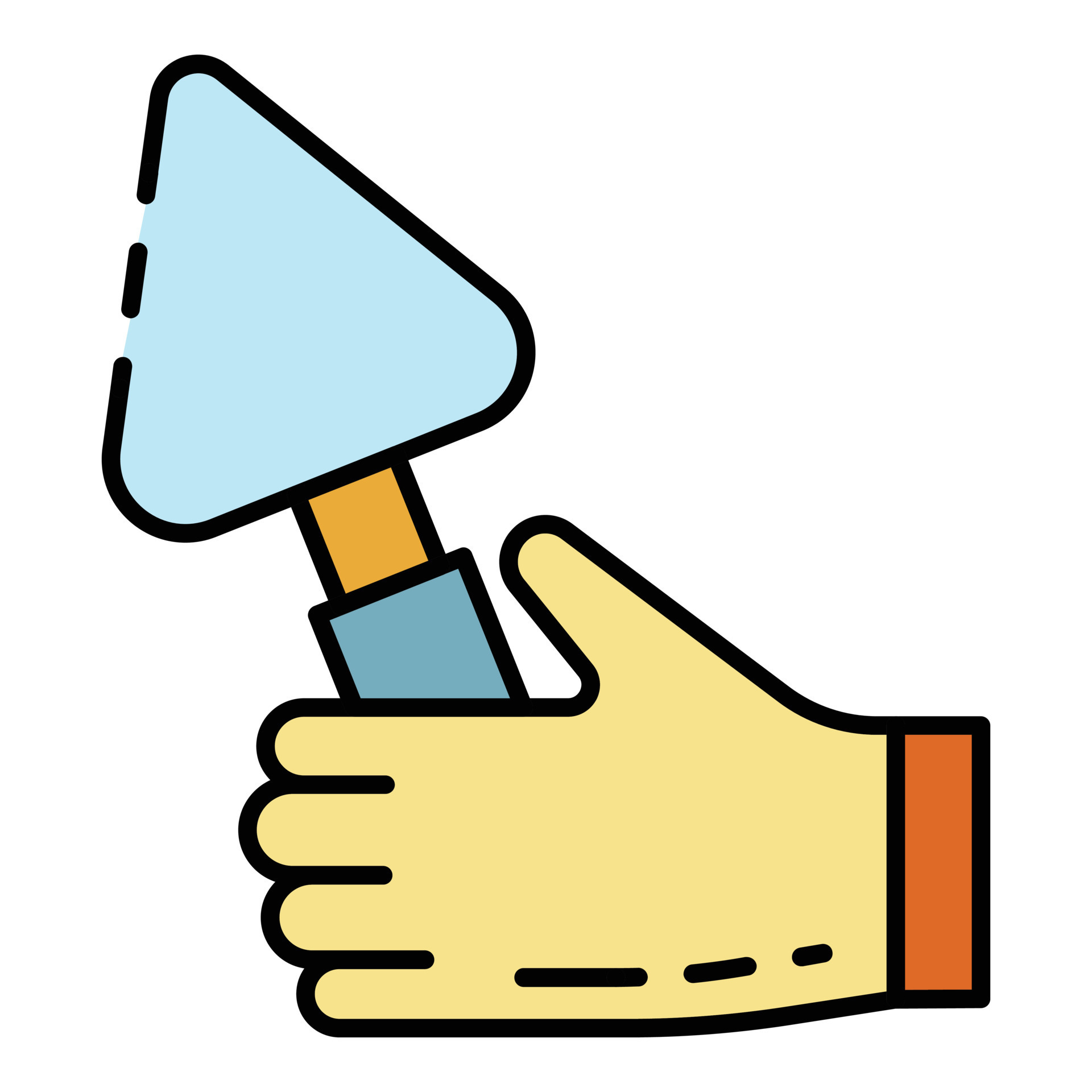 Hand trowel icon color outline vector 15658759 Vector Art at Vecteezy