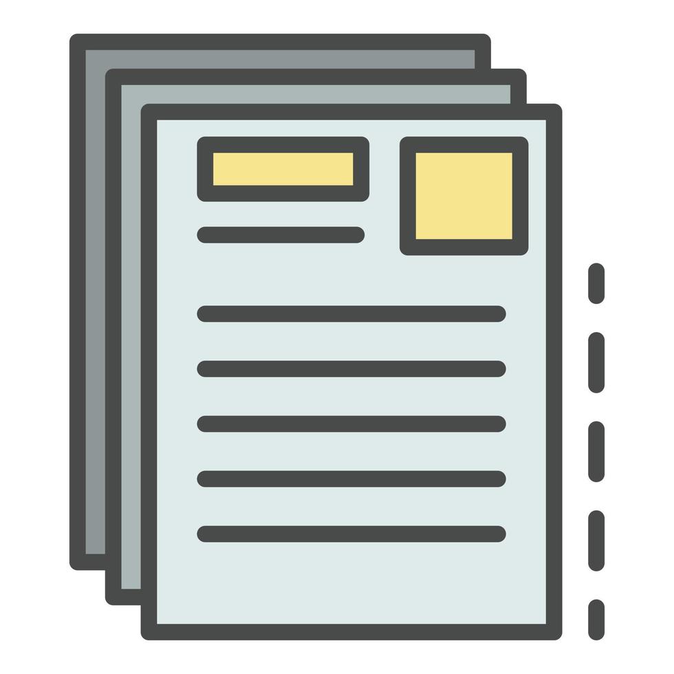 Eco paper icon color outline vector