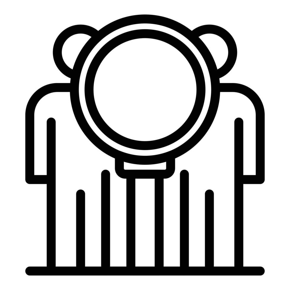Public sociology icon, outline style vector