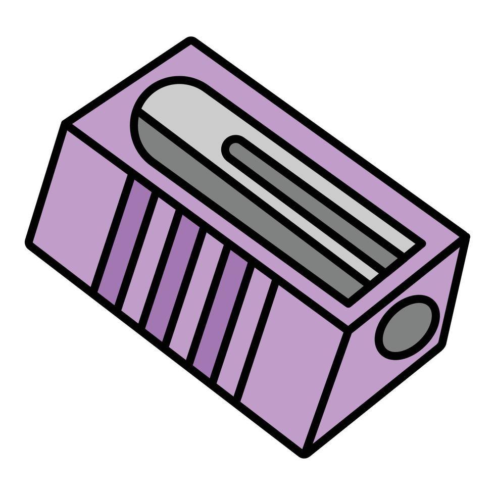 Classic sharpener icon color outline vector