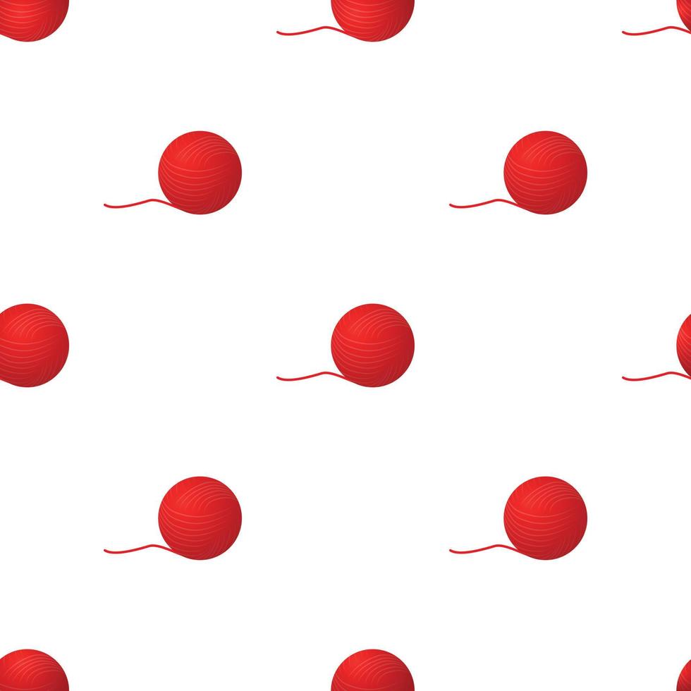 Ball of yarn pattern seamless vector