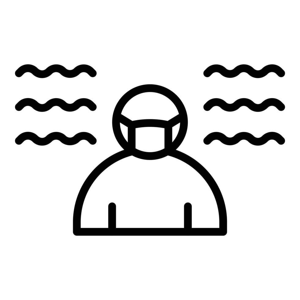 Pest control icon outline vector. Man exterminator vector