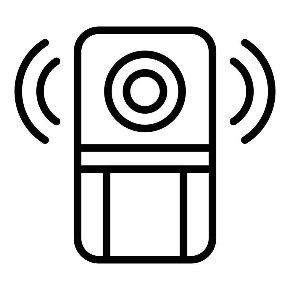 Chemical sensor icon outline vector. Digital technology vector