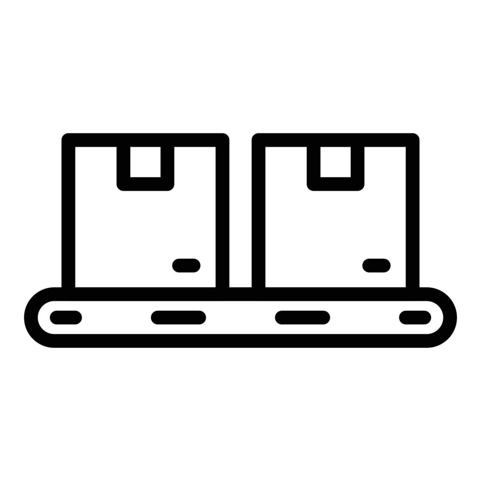 Production workflow icon outline vector. Factory process vector