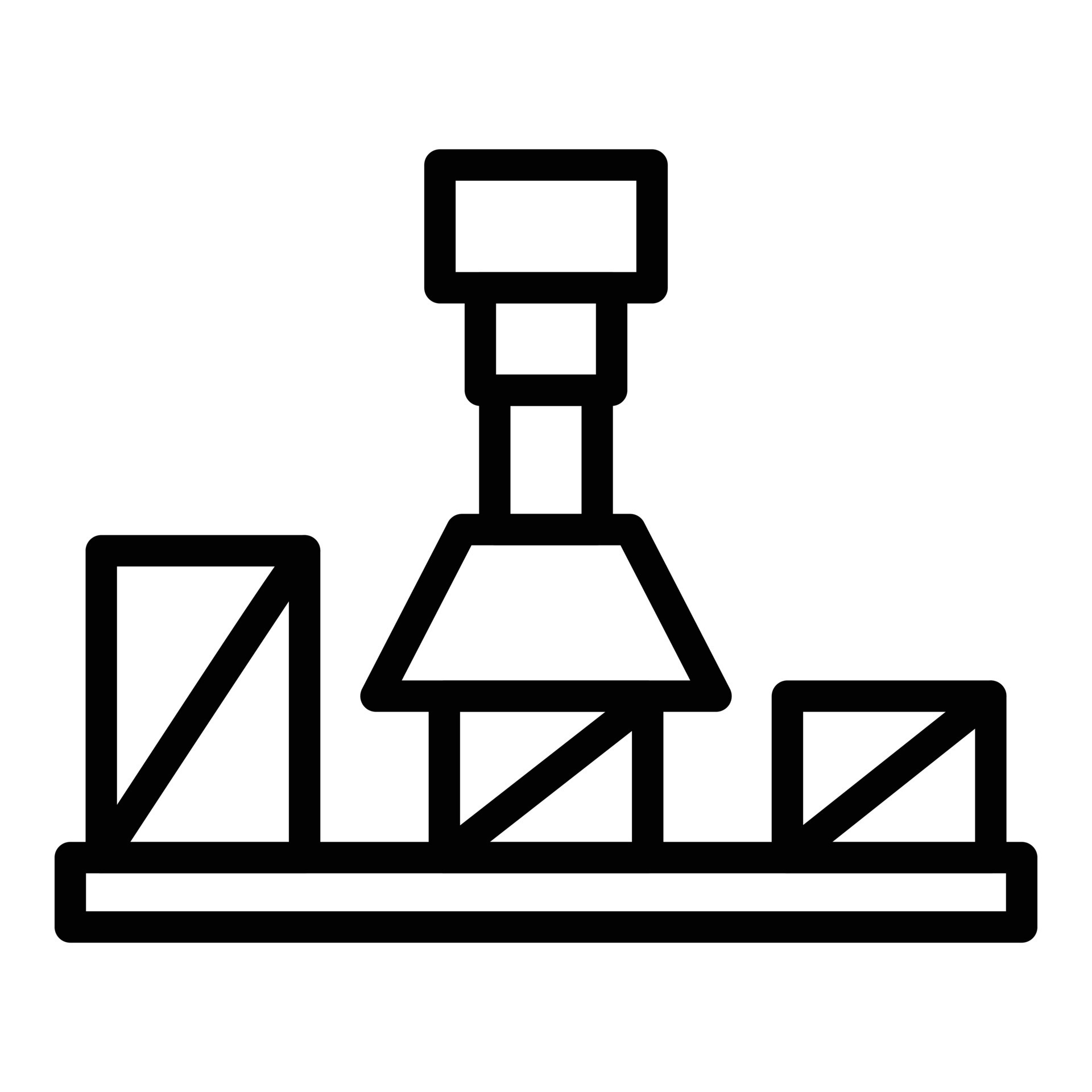 Production system icon outline vector. Factory machine 15659584 Vector ...