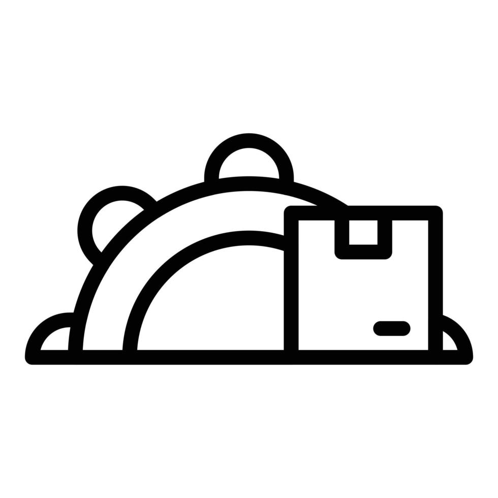 Production flow icon outline vector. Logistic system vector