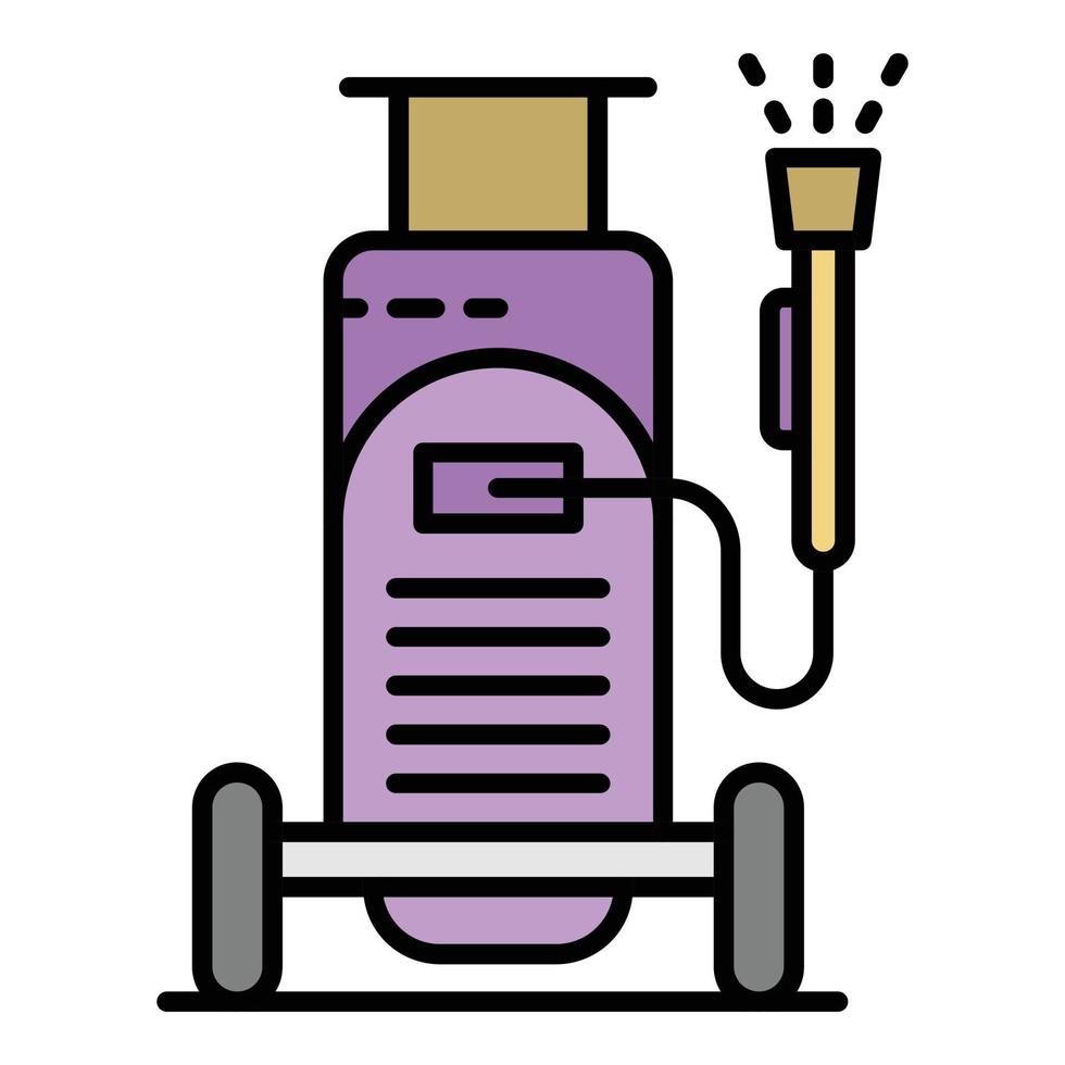 Car wash equipment icon color outline vector