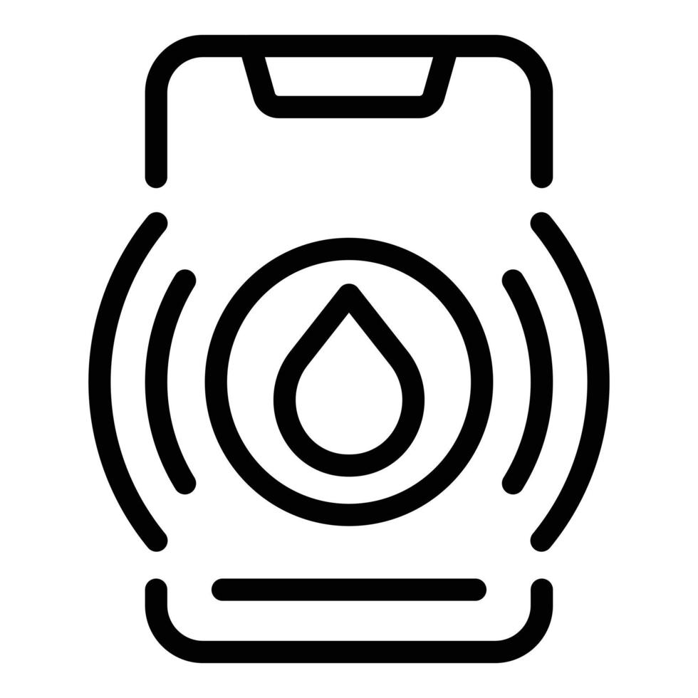 Menstrual app icon outline vector. Cycle calendar vector