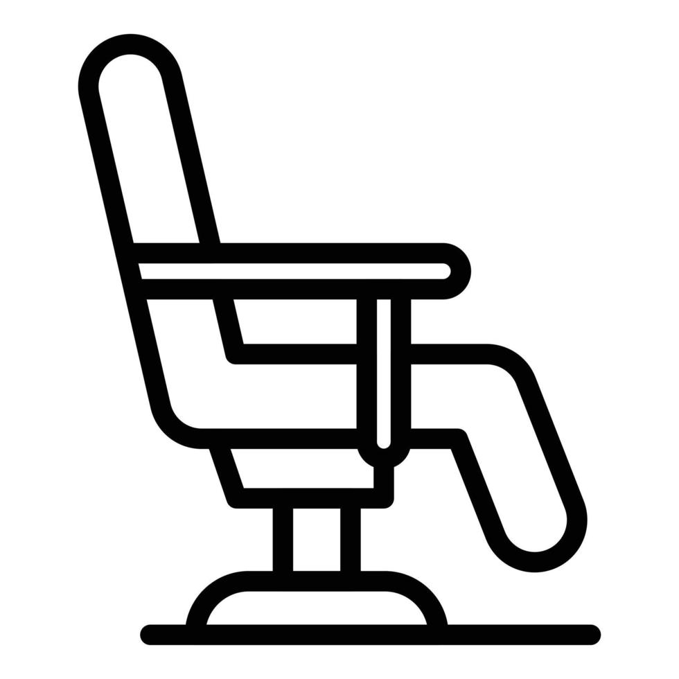 Parlor chair icon outline vector. Beauty salon vector