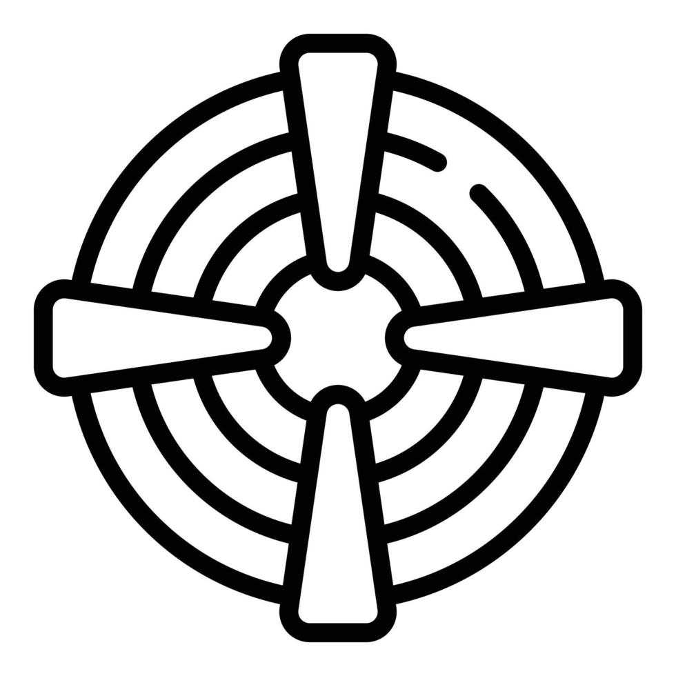 Cognitive focus icon outline vector. Human development vector