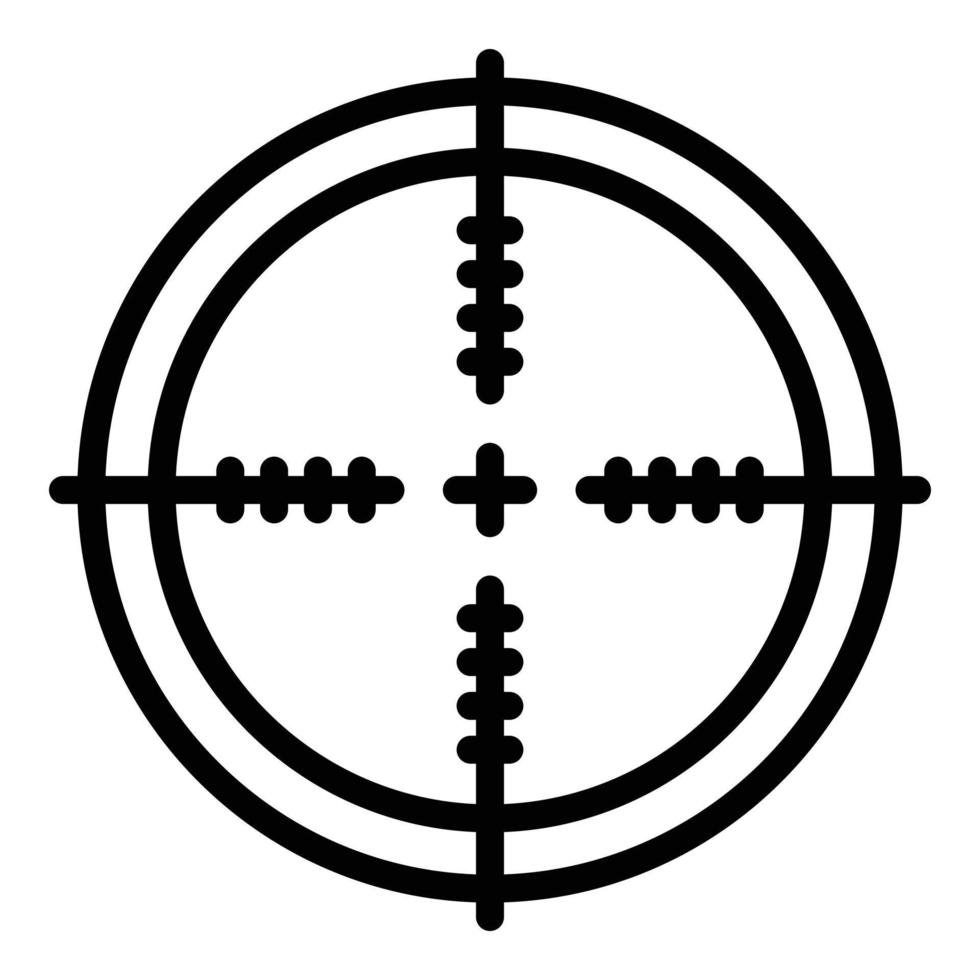 Focus frame icon outline vector. Business target vector