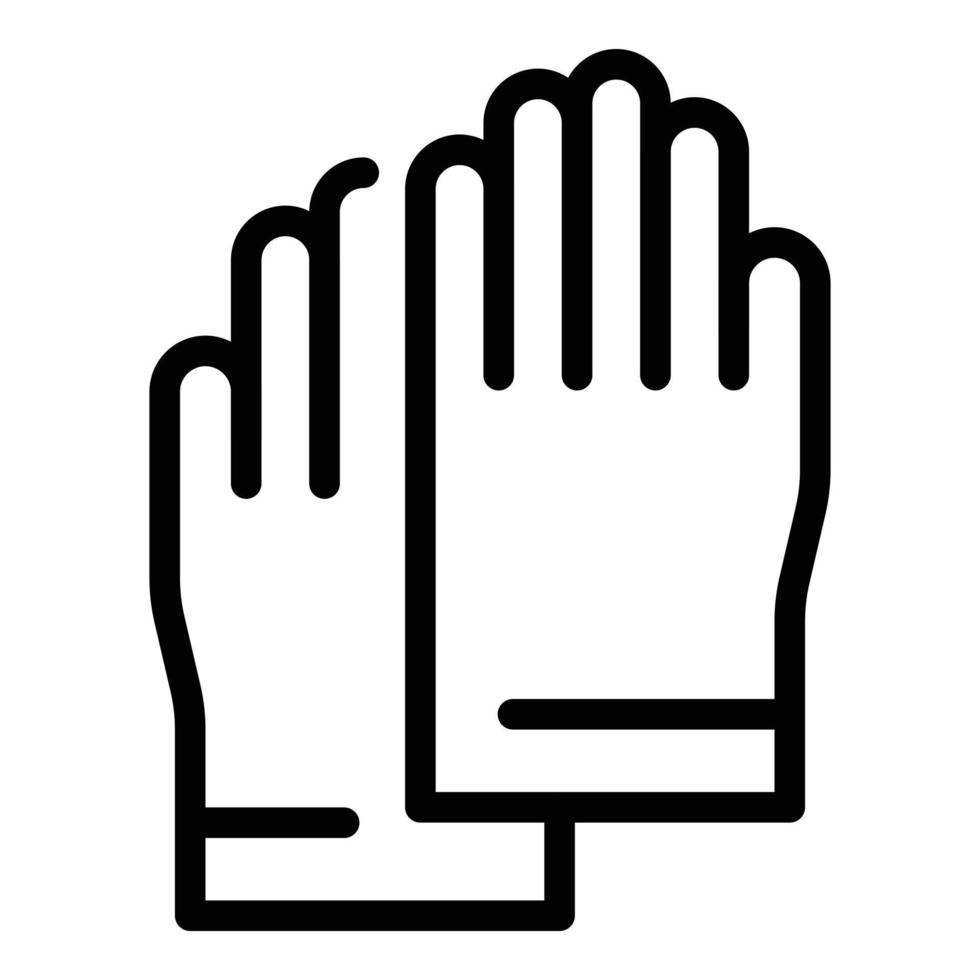 Gynecologist gloves icon outline vector. Doctor exam vector
