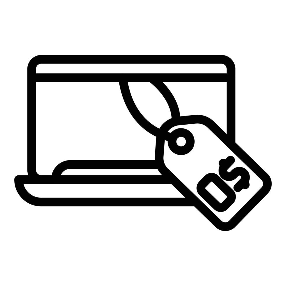Free online course icon outline vector. Web education vector