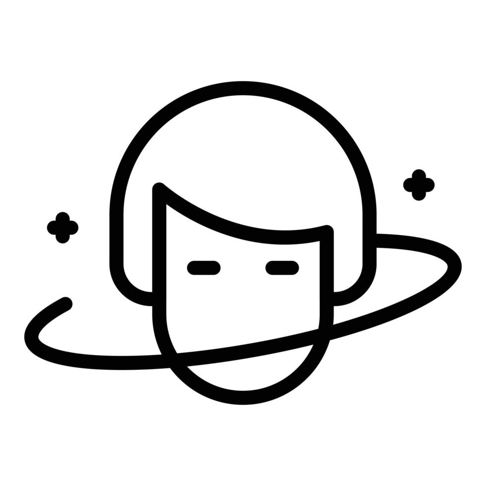 Dizziness disease icon outline vector. Headache dizzy vector
