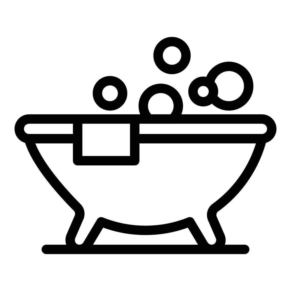 Luxury jacuzzi icon, outline style vector