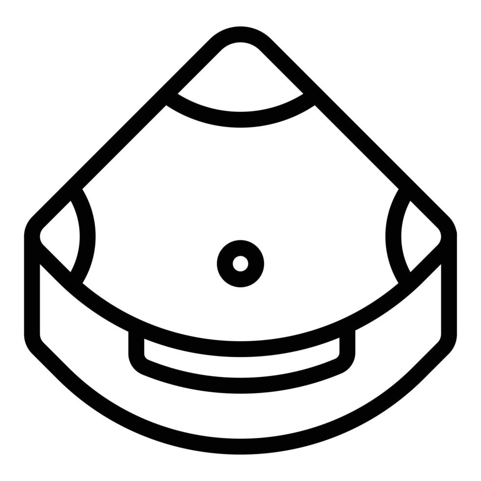 Jacuzzi tub icon, outline style vector