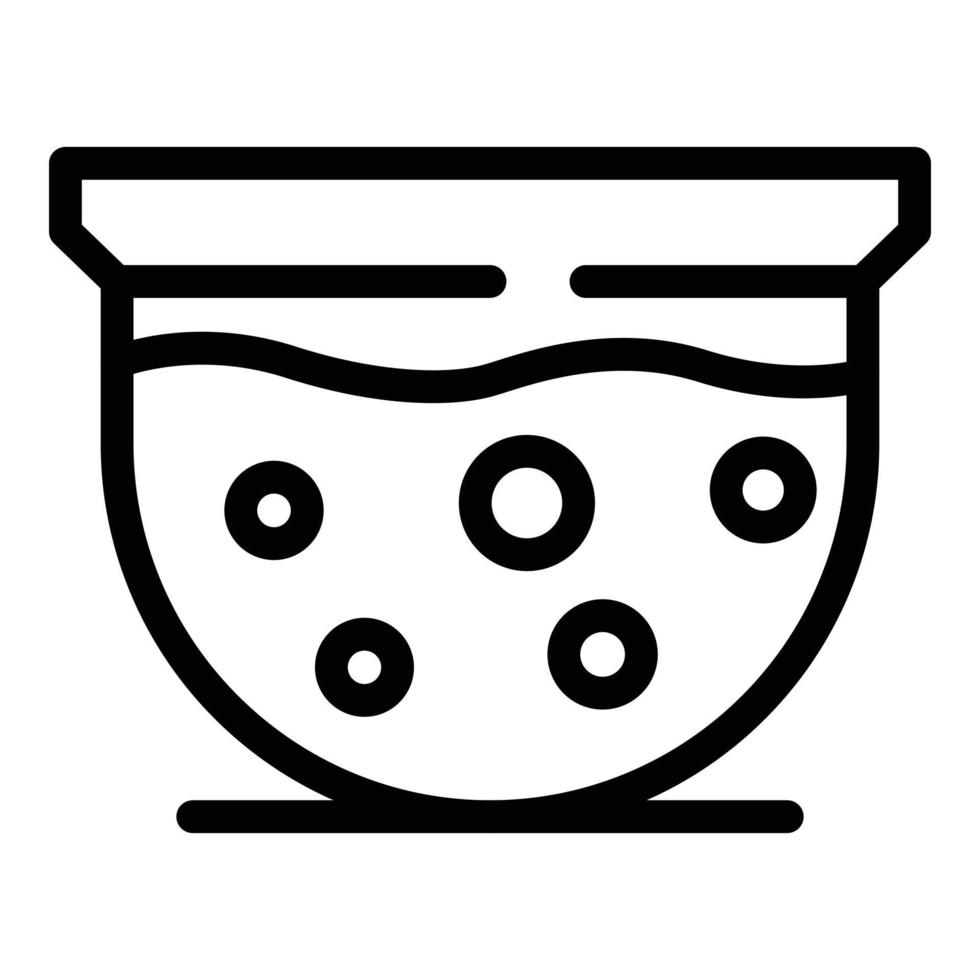 Hot tub icon, outline style vector