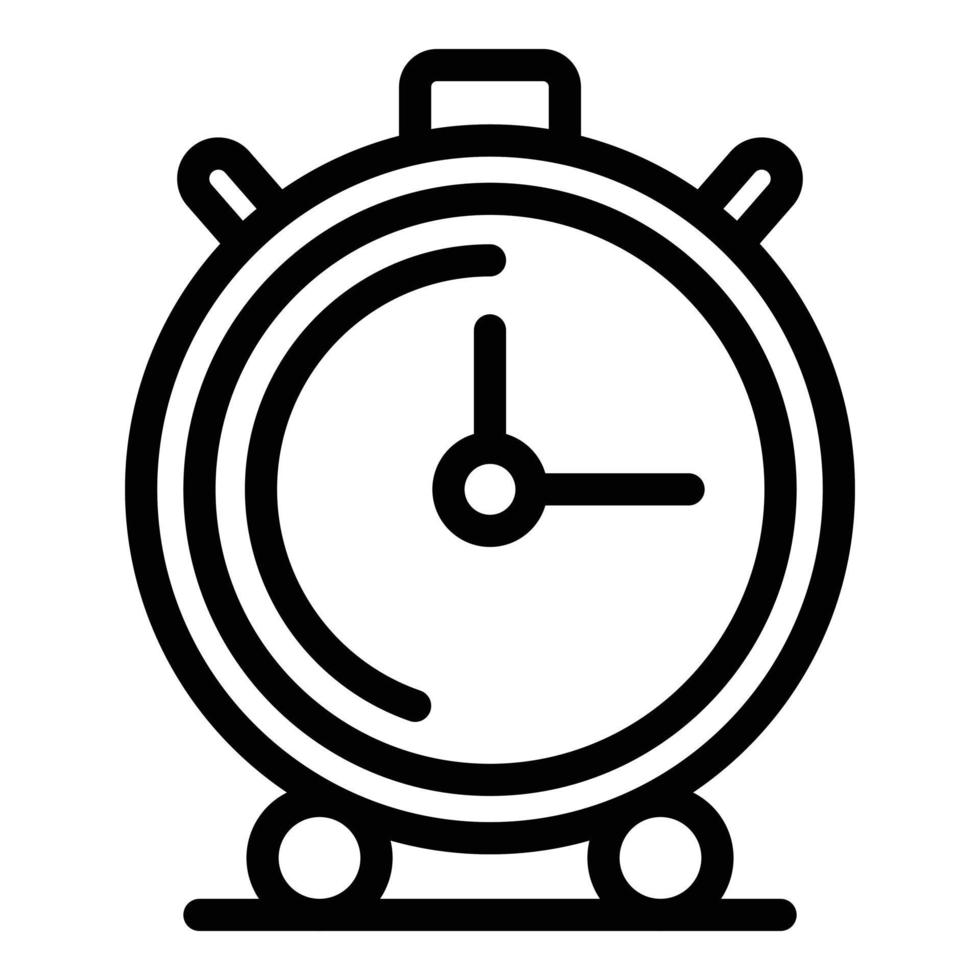 Timer icon, outline style vector