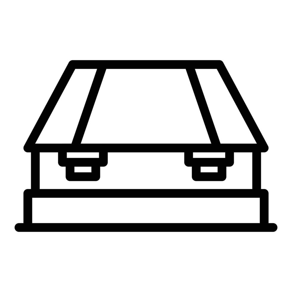 Mechanical hole punch icon, outline style vector