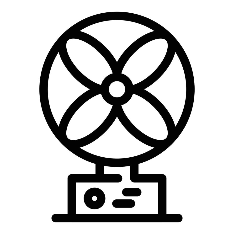 Table fan icon, outline style vector