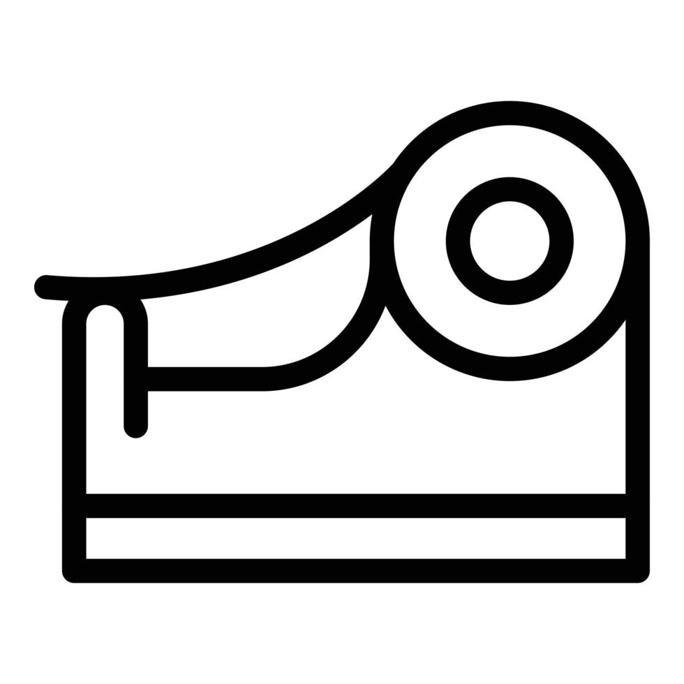 Electrical tape dispenser icon, outline style vector