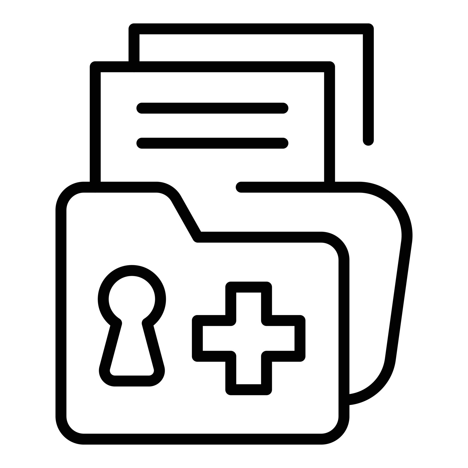 Locked folder icon outline vector. File lock 15660929 Vector Art at